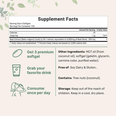 BeetRoot 9,000mg Extract